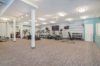 State-of-the-art fitness center with free weights