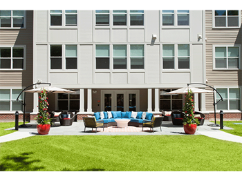 Green courtyard