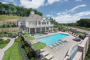 Mount Arlington apartment for rent - a rendering of the pool and club house at the inn at the crossings