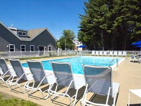 Ballston Spa apartment for rent - a swimming pool with deck chairs around it