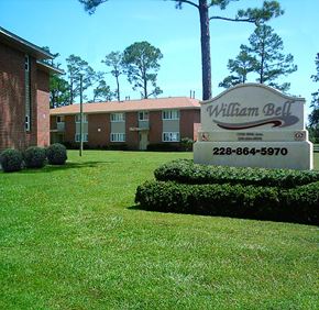 Gulfport apartment for rent - a picture of a building with a sign that says williams bell