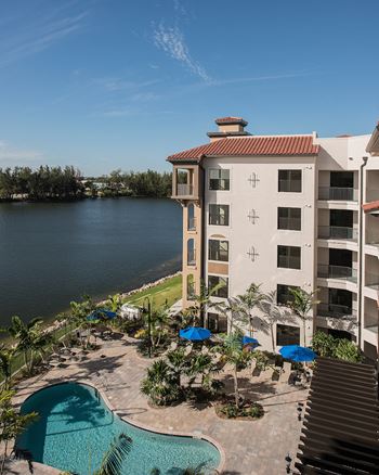Pool, deck, and lake 2