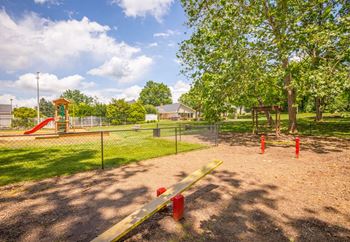 Three bark park with agility equipment