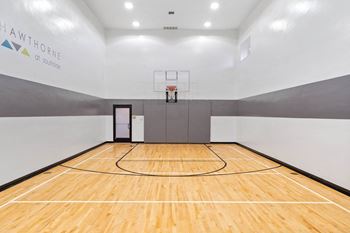 Indoor basketball court