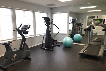 Fitness center with modern equipment