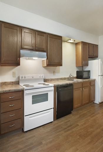 Kitchen with custom cabinetry