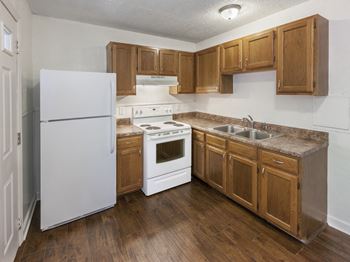 Plank flooring in kitchen, dining and living rooms*