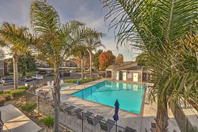 Lompoc apartment for rent - Aerial View of Pool at VINE BY VINTAGE Apartments, Lompoc, California