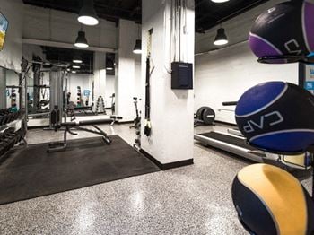 Fitness center with separate spin room