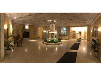 Atrium style lobby
