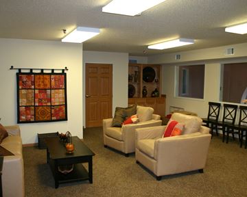 St. Peter apartment for rent - a living room with couches and a coffee table