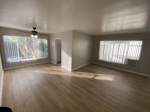 Floor plan for 1 bed, 1 bath