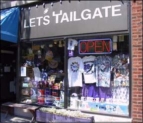 Evanston apartment for rent - a store window with a open sign