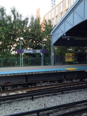 Evanston apartment for rent - Davis Street Train Stop