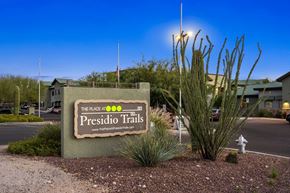 Tucson apartment for rent - Sign, Entrance, Exterior, Landscaping