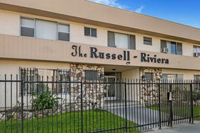 Los Angeles apartment for rent - the russell rivera building with a gate in front of it