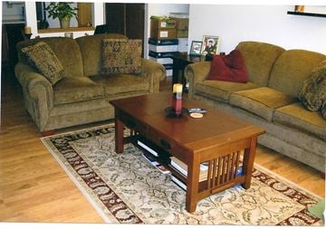 Park Rapids apartment for rent - a living room with couches and a coffee table