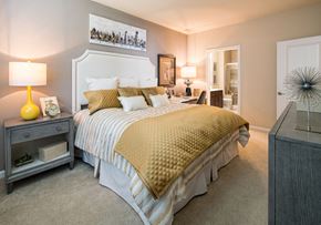 Shelton apartment for rent - a bedroom with a bed and a night stand with lamps