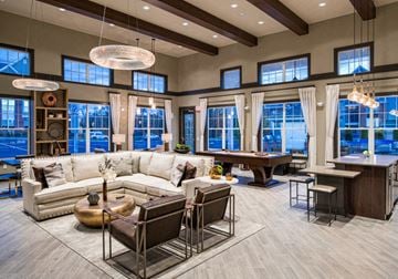 Rocky Hill apartment for rent - a large living room with a large couch and a pool table