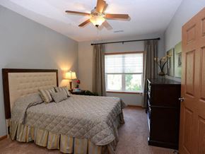 Mequon apartment for rent - Cozy Bedrooms With Ceiling Fans at Highlands at Riverwalk Apartments 55+, Mequon, WI,53092