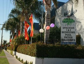 La Habra apartment for rent - a sign for a restaurant in front of a building