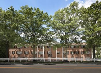 Picturesque tree-lined setting