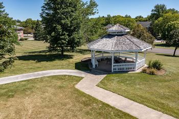 Courtyard with gazebo
