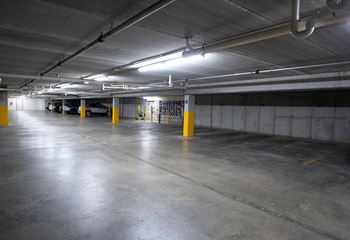 Heated underground parking