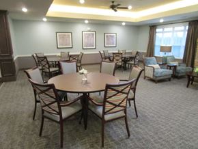 Weston apartment for rent - a conference room with a round table and chairs
