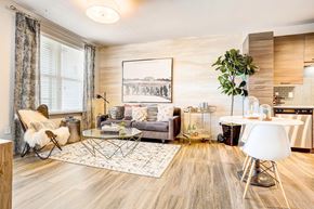 Charlotte apartment for rent - a living room with a couch and a table