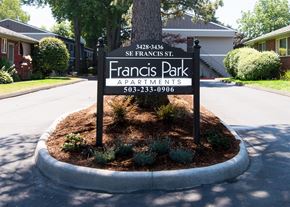 Portland apartment for rent - Francis Park Entry Monument Sign