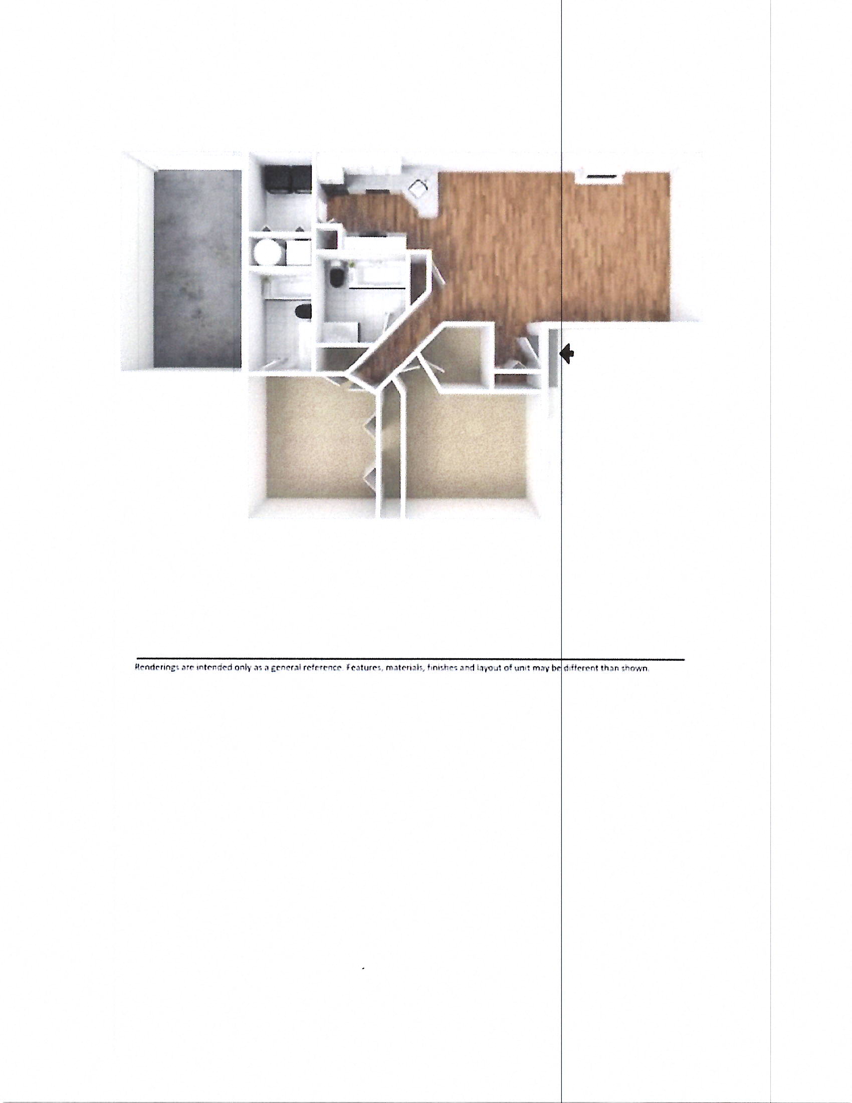 Floor plan for 2 beds, 2 baths, 1188 sqft