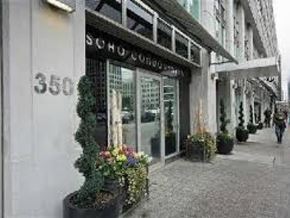 Toronto apartment for rent - A building with the number 350 on it.