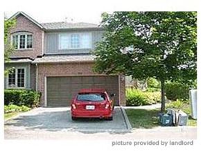 Toronto apartment for rent - A red car is parked in front of a house.