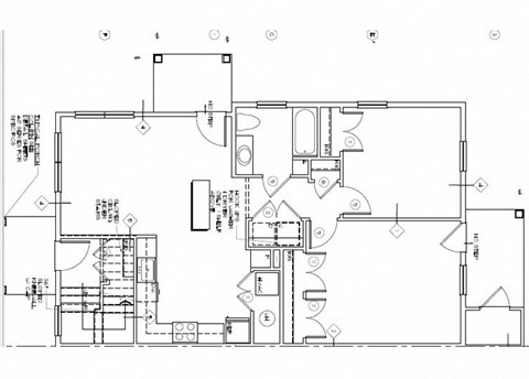 Floor plan for 2 beds, 1 bath, 772 sqft