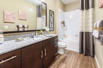 Nona park village apartments pool area garden tubs with ceramic tile