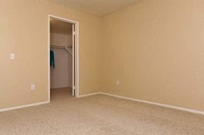 Cathedral City apartment for rent - an empty bedroom with a closet and a carpeted floor