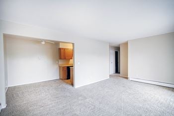 Dining with kitchen near living