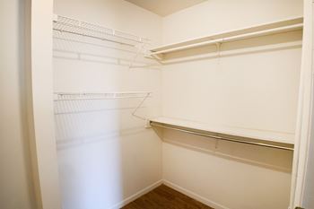 Large closets in bedrooms