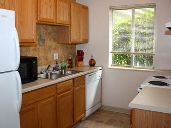 Fully-equipped kitchens in each home
