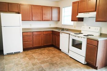 Efficient appliances in kitchen