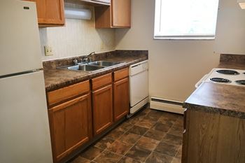Fully equipped kitchen with modern appliances