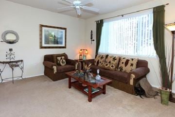 Merrimack apartment for rent - a living room with two couches and a coffee table