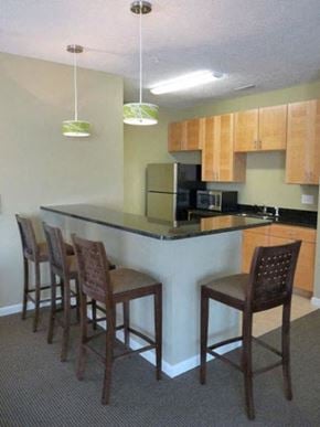 Cincinnati apartment for rent - Clubroom Kitchen at Desales Flats, Cincinnati, Ohio