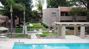 Phoenix apartment for rent - a swimming pool in the backyard of a house