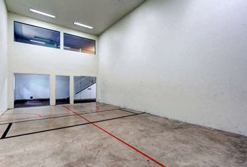 The community racquetball court at morningtree park apartments