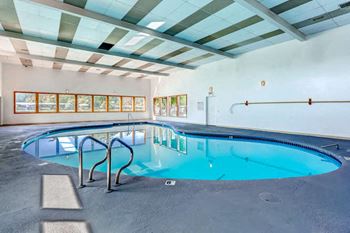 The community indoor swimming pool at morningtree park apartments