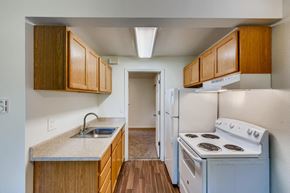 Lakewood apartment for rent - The Kitchen in a One Bedroom Apartment at Morningtree Park Apartments