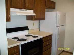 Sturgis apartment for rent - a kitchen with a stove and a refrigerator