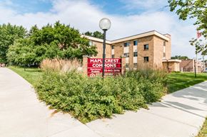 Waconia apartment for rent - the building where the motel is located has a red sign in front of it